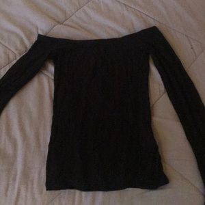 black off the shoulder top